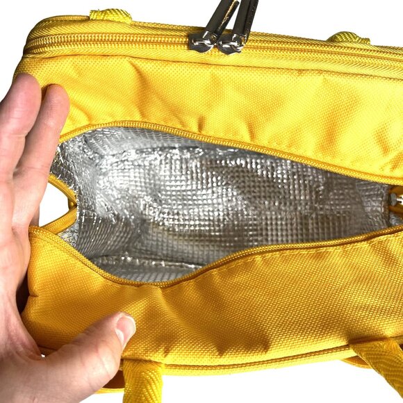 Giraffe Creation Kids Lunch Bag Insulated Cooler Dog Design 8in x 9in Yellow - Picture 4 of 10